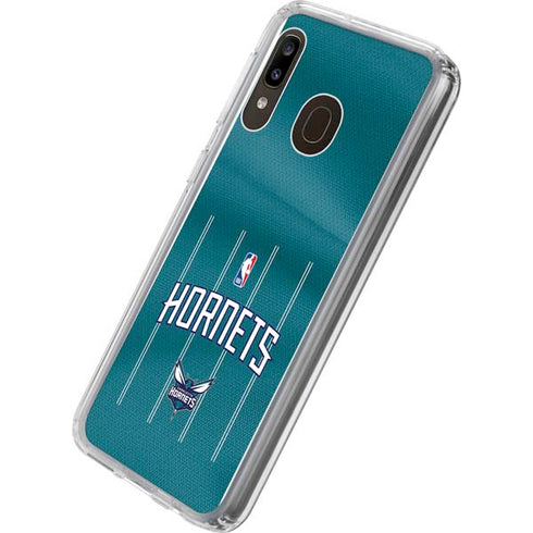 NBA Charlotte Hornets Jersey Galaxy A20 Clear Case